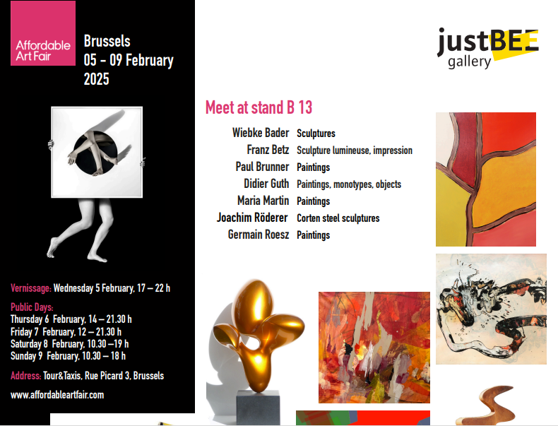 Gallery JustBEE shows artworks it will exhibit at Affordable Art Fair Brussels